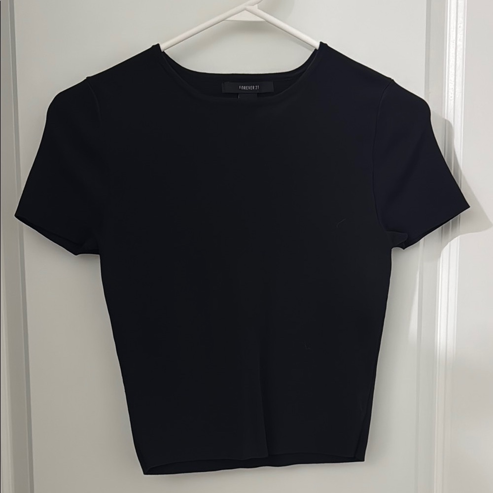 Black Short Sleeve Top